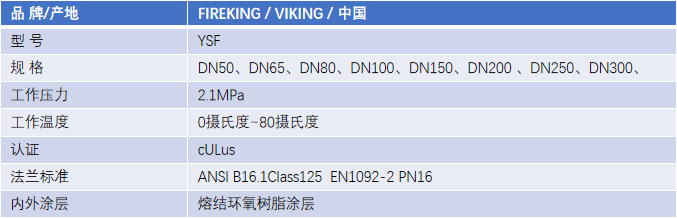 FM認證viking 威景YSF型過濾器DN100
