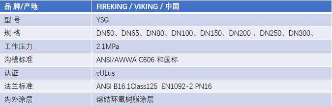 FM認(rèn)證viking 威景YSG型過(guò)濾器DN150
